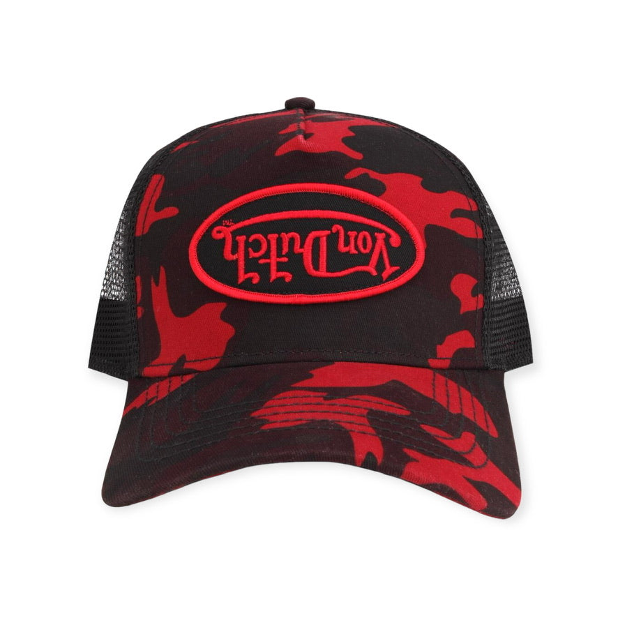 VON DUTCH: Upside Down Logo Camo Trucker VDHT301